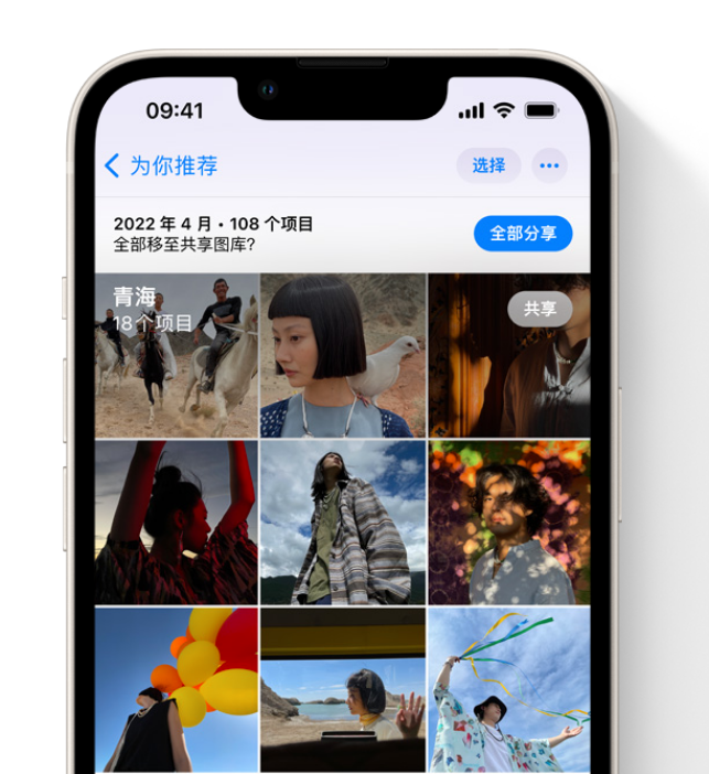 如何在 iPhone 上通过共享图库分享照片?