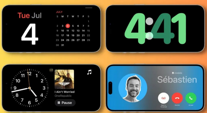 神池苹果手机维修分享iOS17横屏充电待机显示有什么好处 