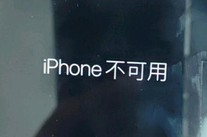 神池苹果服务网点分享锁屏界面显示“iPhone 不可用”如何解决 